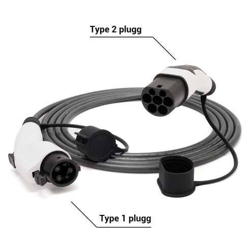OFLEX - Type 2 to type 1 Charging cable - 32A - 1-fas - Elbilgrossisten